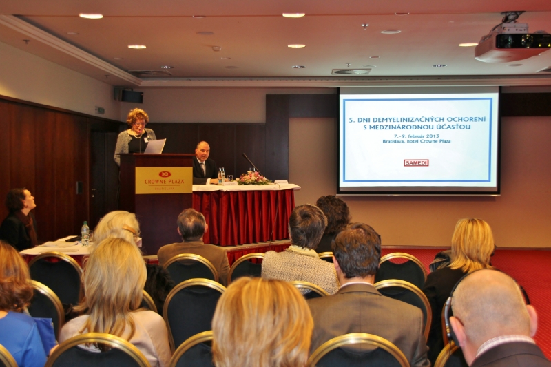 5.dni demyelinizačných ochorení s medzinárodnou účasťou. Bratislava 7.-9.februára 2013.